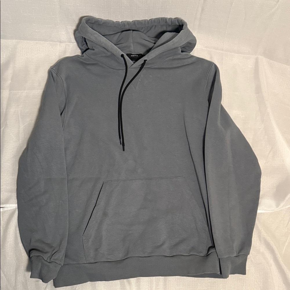 Theory Charcoal Hoodie for Men